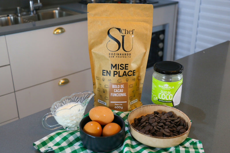 Bolo de Cacau Funcional - Mise en Place
